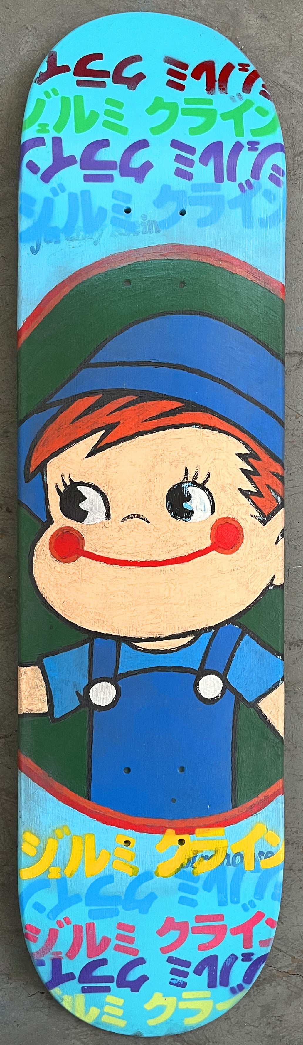 milk boy HAND PAINTED 7.88 X 31.25 MIXED PROCESS SIGNED 1 of 1