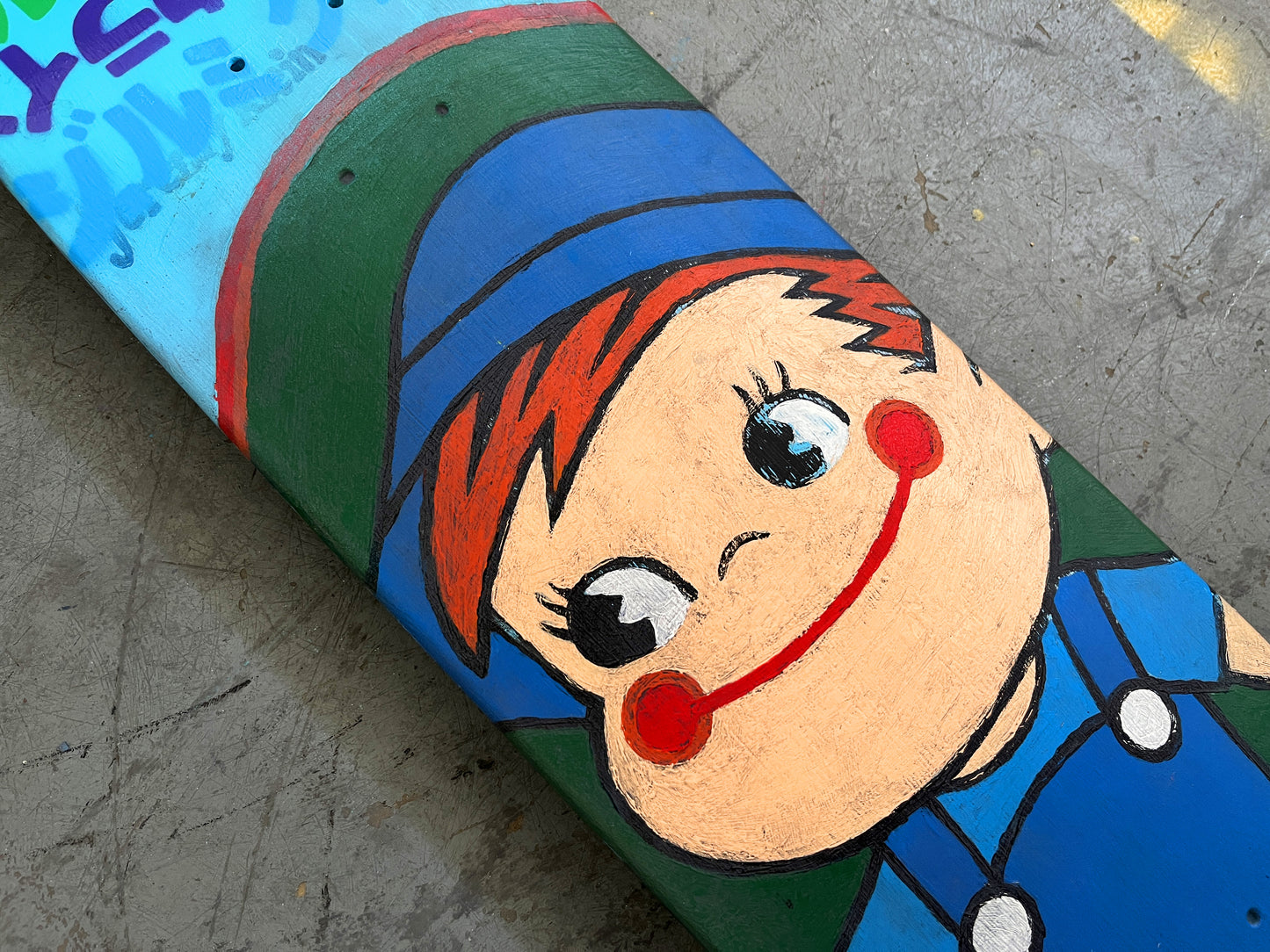 milk boy HAND PAINTED 7.88 X 31.25 MIXED PROCESS SIGNED 1 of 1