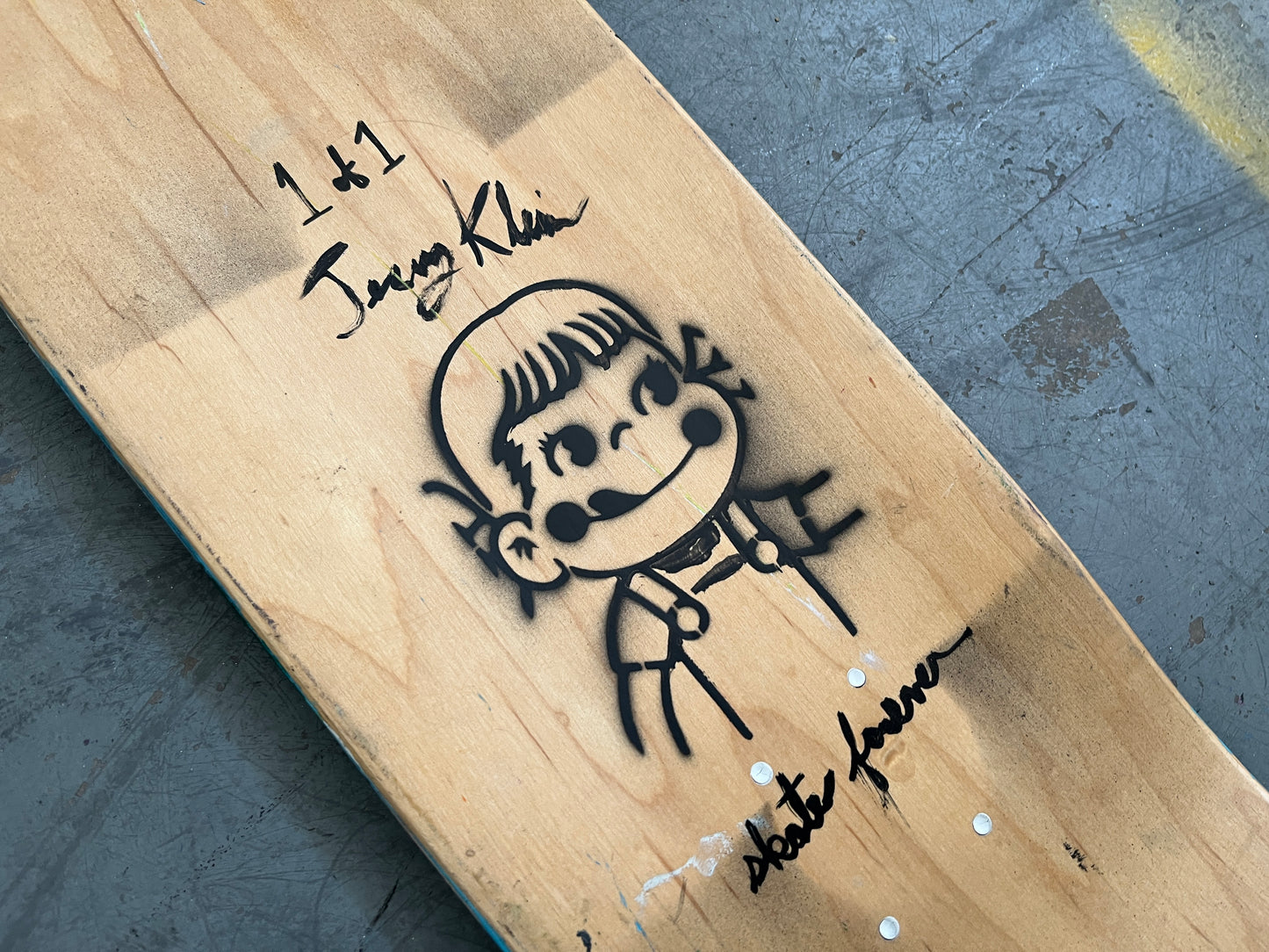 milk boy HAND PAINTED 7.88 X 31.25 MIXED PROCESS SIGNED 1 of 1