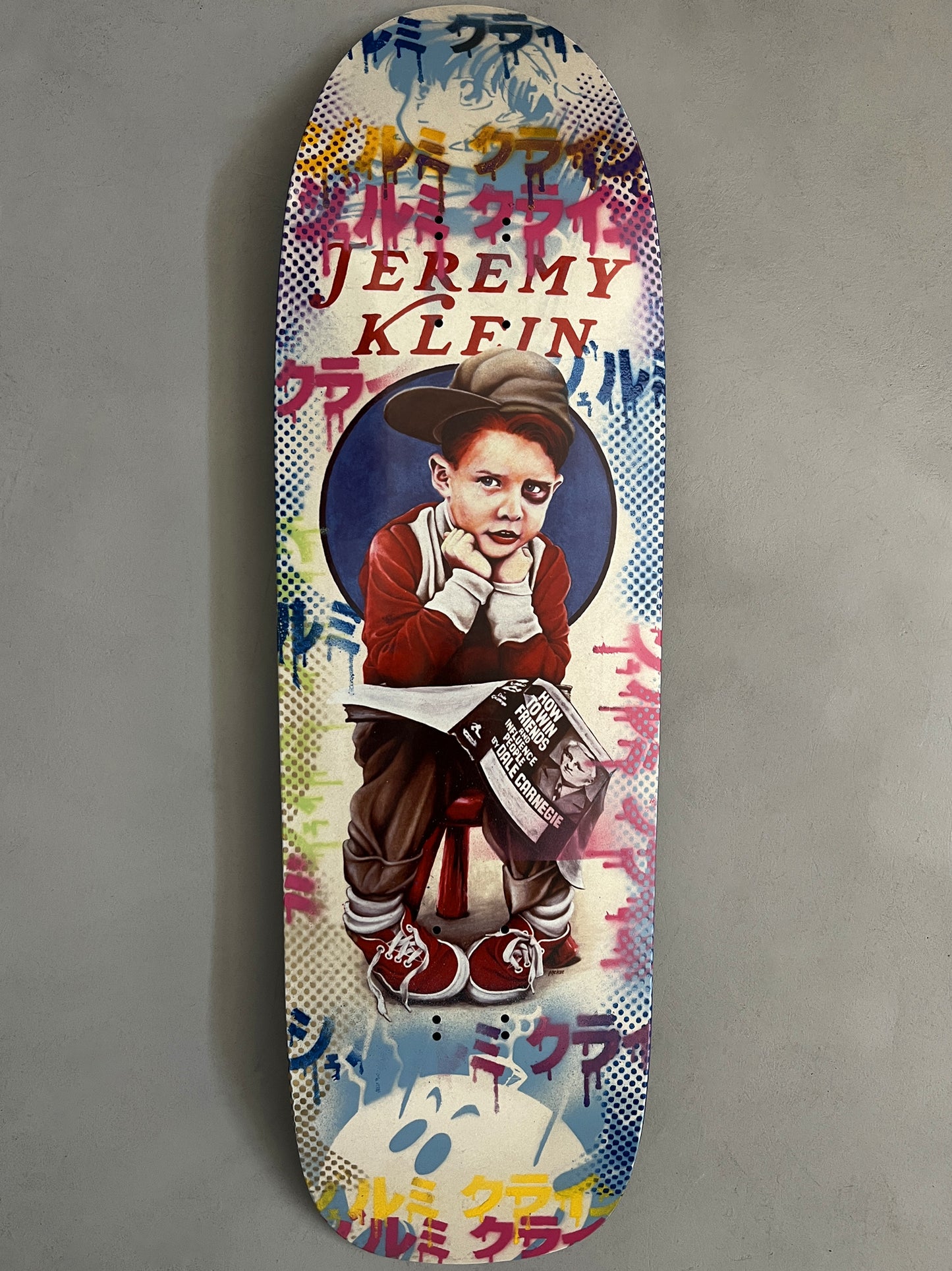world industries black eye kid SLICK 9.625 MIXED PROCESS MARIO BOMB/DREAM GIRL SIGNED 1 of 1