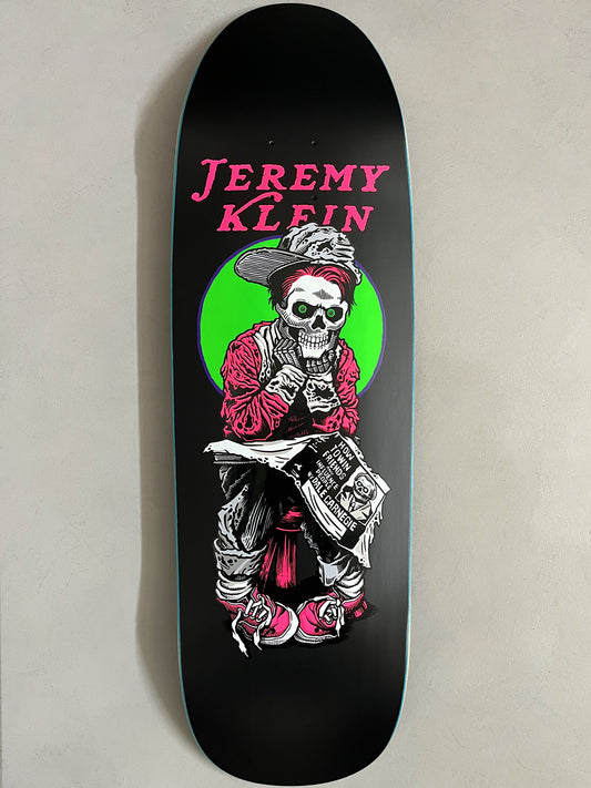 SIGNED black eye kid skull SPECIAL EDITION MATTE BLACK 9.5 X 31.75 HAND SCREENED