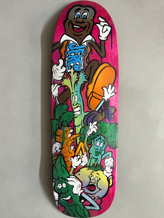 hand painted candy bar 9.5 X 32.25 SIGNED AND NUMBERED #1 - 1 OF 1
