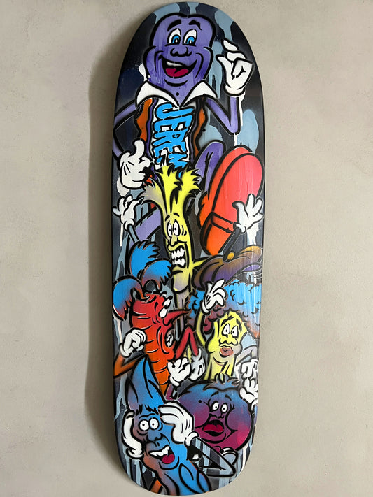 hand painted candy bar 9.5 X 32.25 SIGNED AND NUMBERED #7 - 1 OF 1