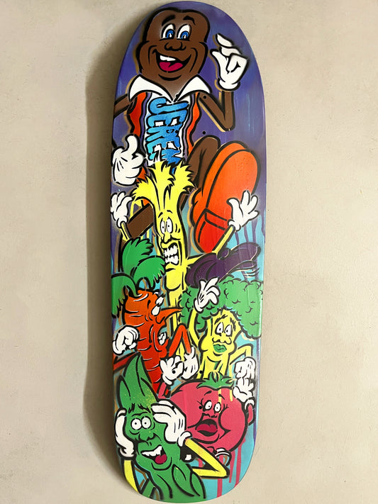 hand painted candy bar 9.5 X 32.25 SIGNED AND NUMBERED #3 - 1 OF 1