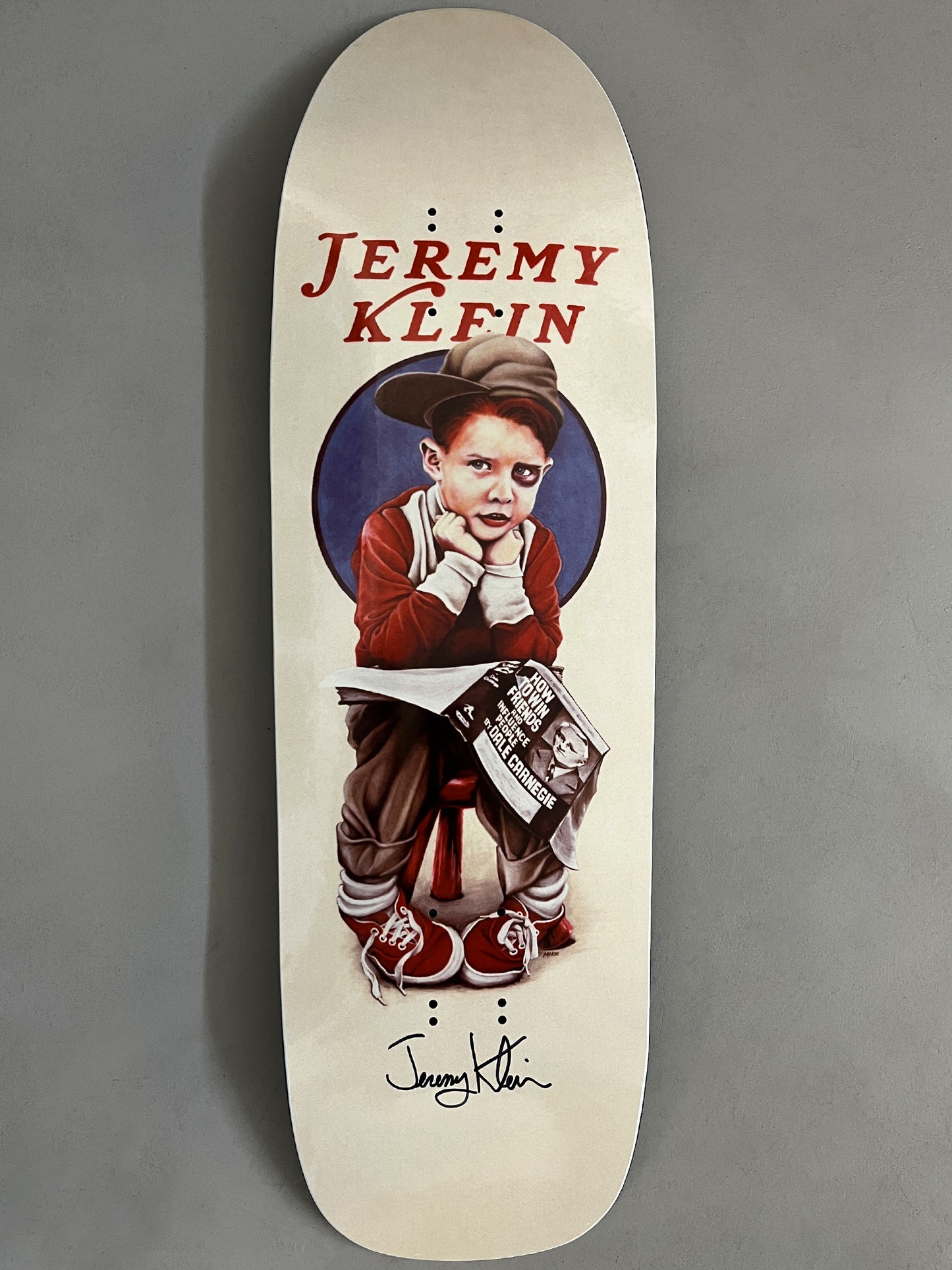 world industries jeremy klein black eye kid SLICK 9.625 SIGNED