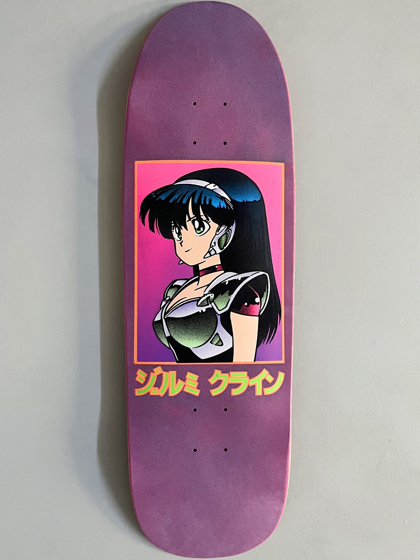 lilac/pink velvet blacklight dream girl NUMBERED & SIGNED 9.5 X 31.75 HAND SCREENED ONLY 3 MADE