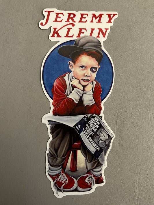 jeremy klein black eye kid sticker