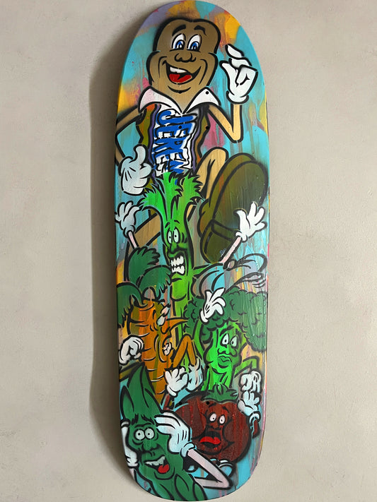 hand painted candy bar 9.5 X 32.25 SIGNED AND NUMBERED #5 - 1 OF 1