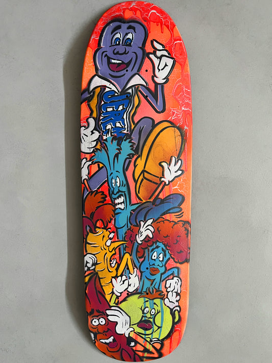 hand painted candy bar 9.5 X 32.25 SIGNED AND NUMBERED #10 - 1 OF 1