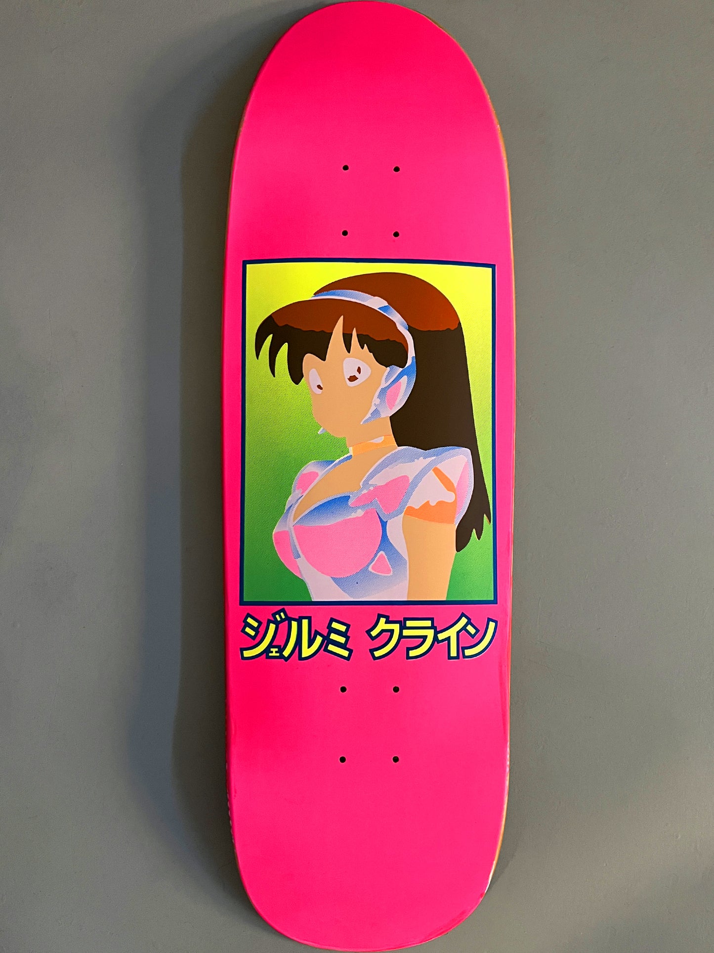 dream girl MIS-PRINT FLUORESCENT PINK NO BLACK PASS 9.5 X 31.75 HAND SCREENED - 1 OF 1