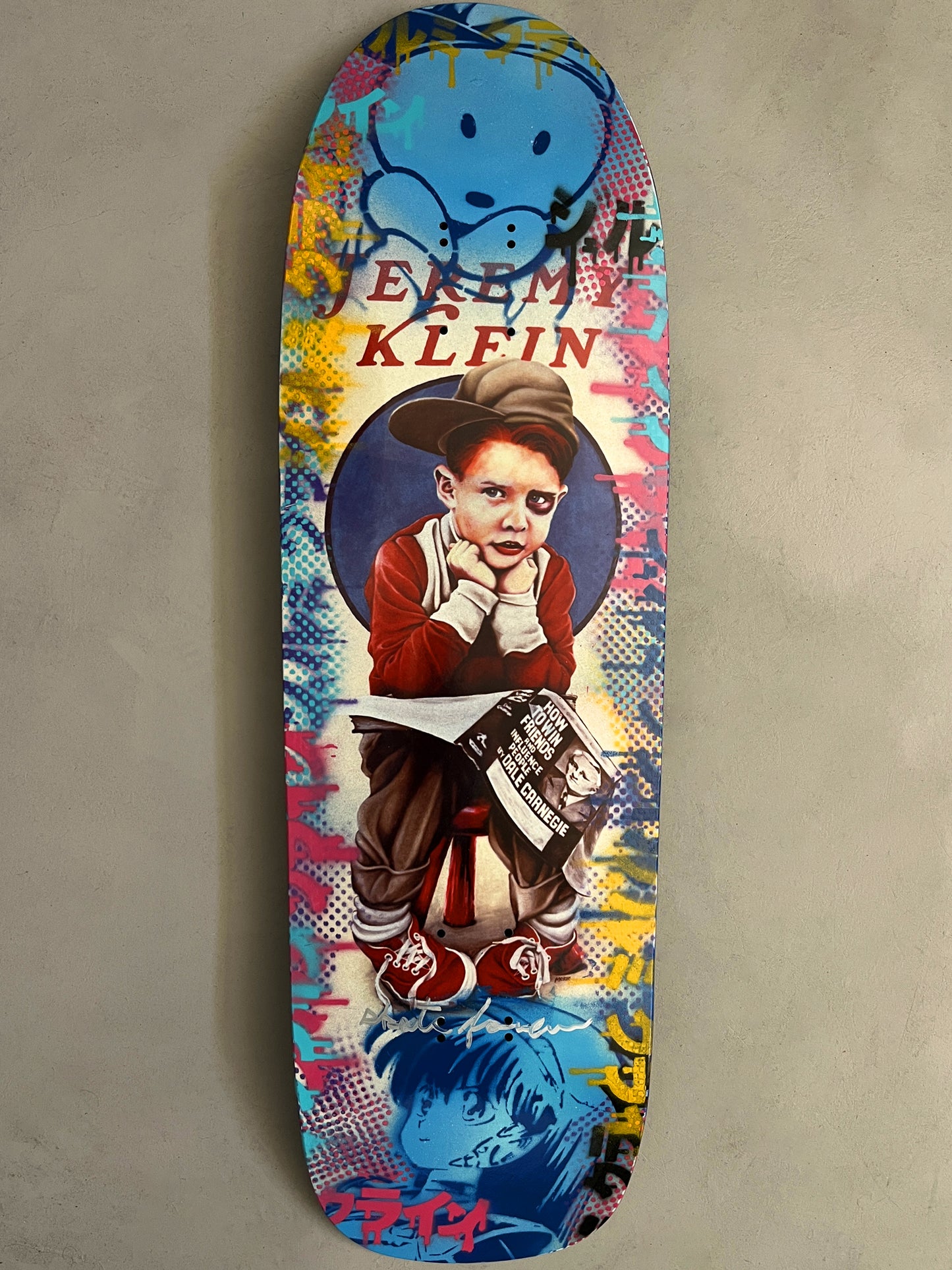 world industries black eye kid SLICK 9.625 MIXED PROCESS BLUE LANCE/DREAMGIRL SIGNED 1 of 1