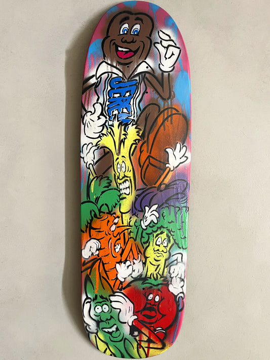 hand painted candy bar 9.5 X 32.25 SIGNED AND NUMBERED #4 - 1 OF 1