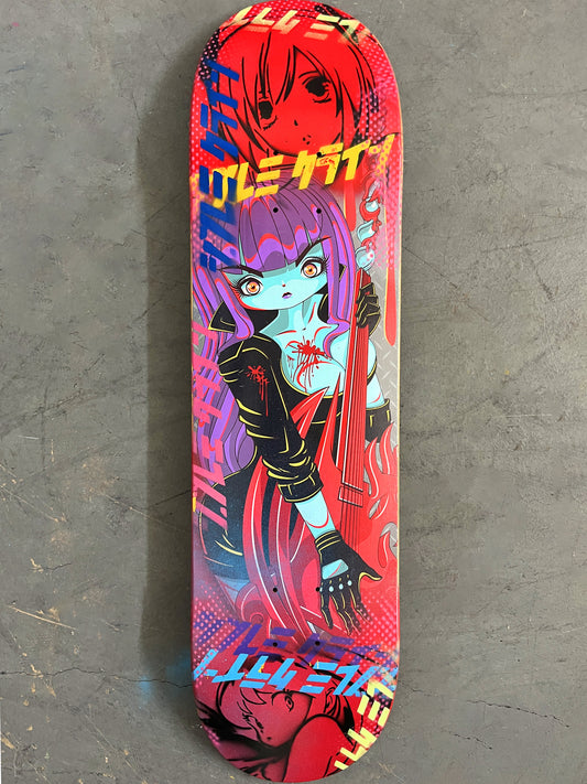 nightmare rock killer 7.88 X 31.75 BLUE/RED MIXED PROCESS SIGNED 1 of 1