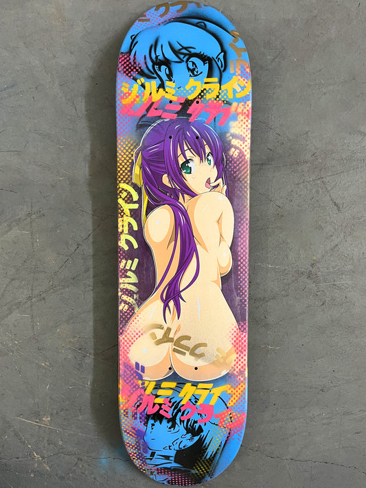 misaki 8.25 X 32.25 BLUE MIXED PROCESS SIGNED 1 of 1