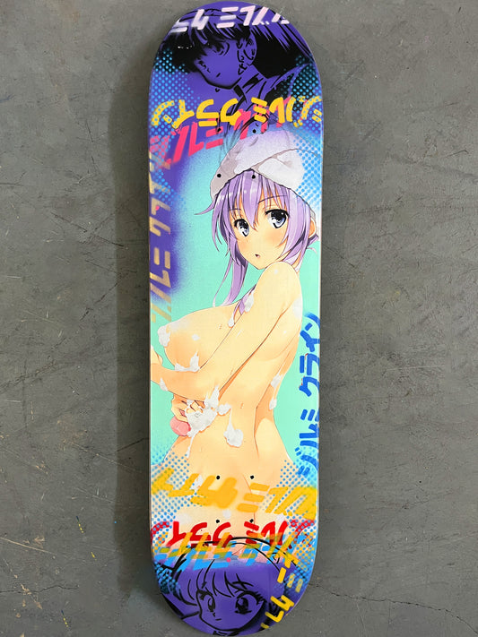 shower girl 8.25 X 32.25 PURPLE MIXED PROCESS SIGNED 1 of 1