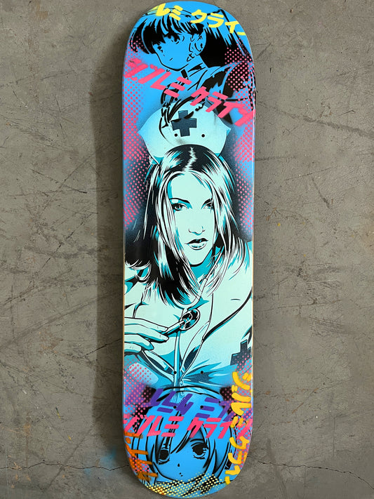 nurse rachel 8 X 31.75 BLUE MIXED PROCESS SIGNED 1 of 1