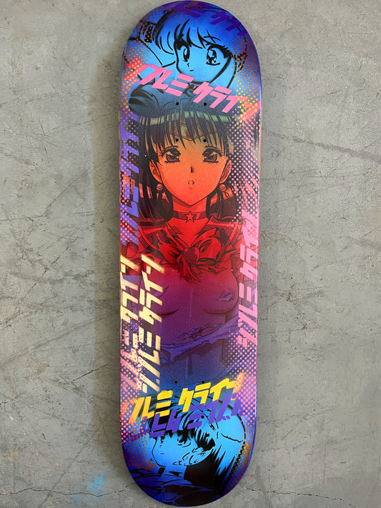 sailor saturn 8.5 X 32.25 SPECTRUM ANODIZED MIXED PROCESS SIGNED 1 of 1