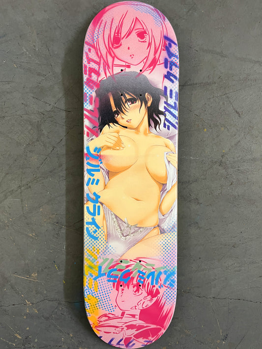 hitomi 8.25 X 32.25 PINK MIXED PROCESS SIGNED 1 of 1