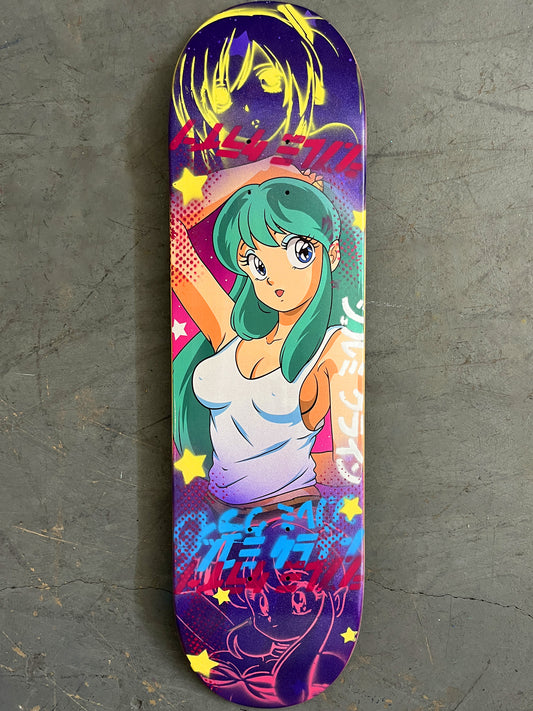 lum chan 3 8.25 X 32.25 PURPLE GLITTER MIXED PROCESS SIGNED 1 of 1