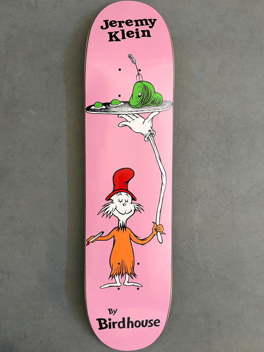 SIGNED green eggs board PINK 7.5 X 31.75 HAND SCREENED ONLY 4 IN THIS COLORWAY