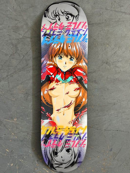 asuka 8.25 X 32.25 SILVER/BLACK MIXED PROCESS SIGNED 1 of 1