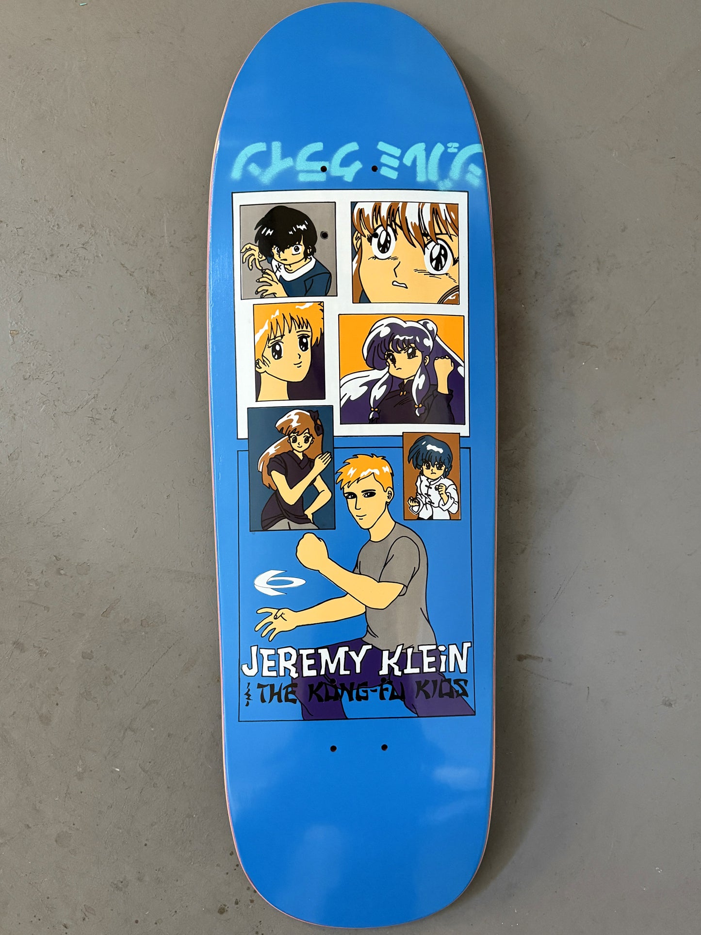 SIGNED jeremy klein kung fu kids classic BLUE 9.5 X 31.75 HAND SCREENED 1 of 1