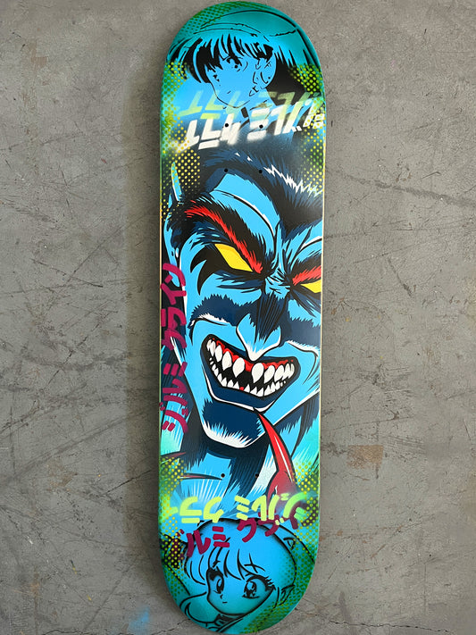 demon hunter 7.88 X 31.75 BLUE/AQUA MIXED PROCESS SIGNED 1 of 1