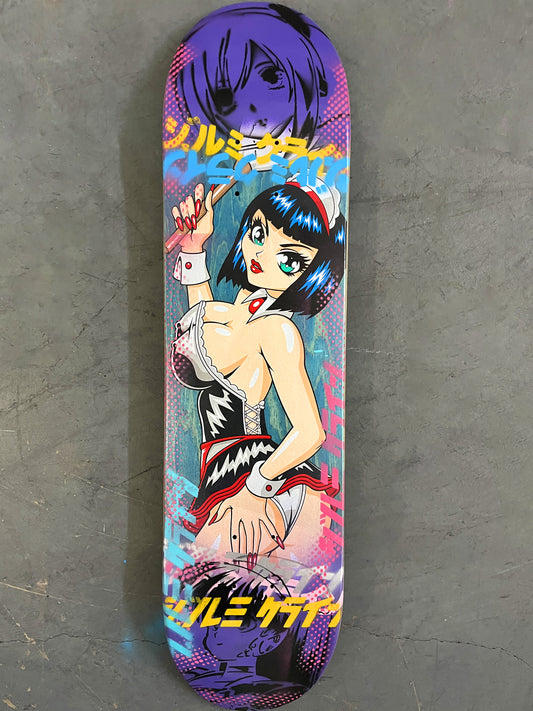 maid 8.0 X 31.75 PURPLE MIXED PROCESS SIGNED 1 of 1