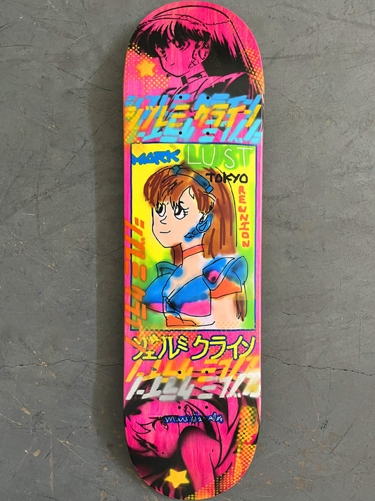 gonz dream girl PINK/BLACK/YELLOW 8.5 X 32.25 1 OF 1 SIGNED