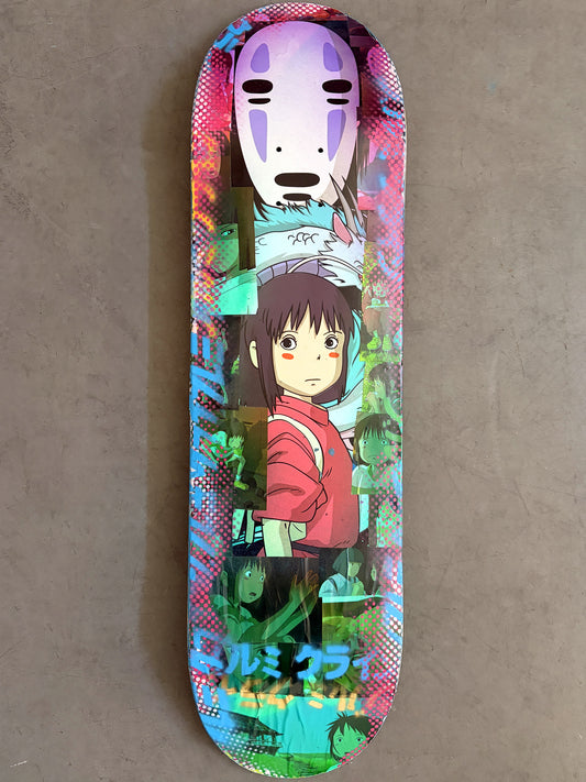 spirited away 8.5 X 32.25 COMICS COLLAGE MIXED PROCESS SIGNED 1 of 1