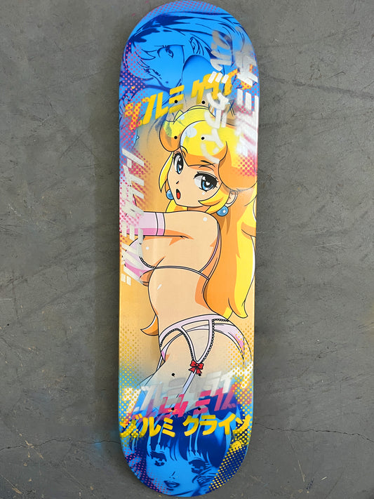 peach 8.5 X 32.25 BLUE/NAVY BLUE MIXED PROCESS SIGNED 1 of 1