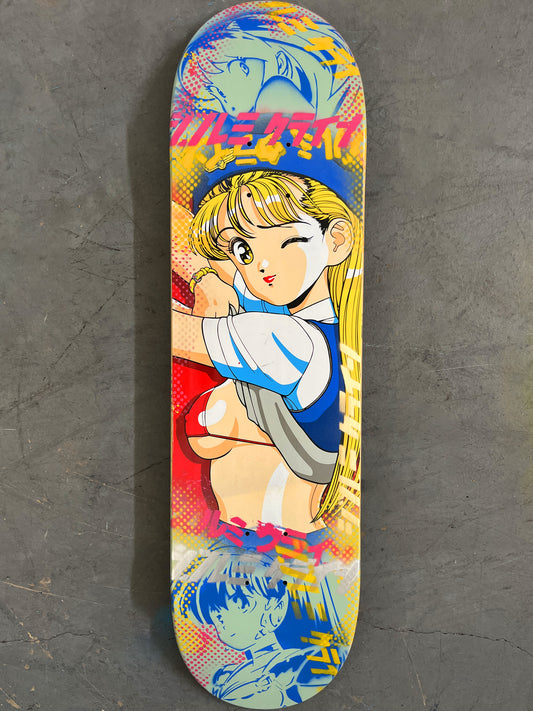 kimiko 8.25 X 32.25 BLUE/MINT GREEN MIXED PROCESS SIGNED 1 of 1