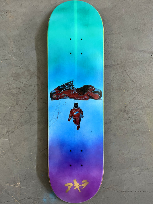 kaneda 8.5 X 32.25 BLUE/AQUA/PURPLE FADE MIXED PROCESS SIGNED 1 of 1