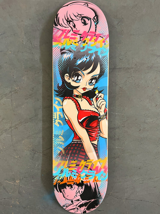 poison 8.0 X 31.75 PINK MIXED PROCESS SIGNED 1 of 1