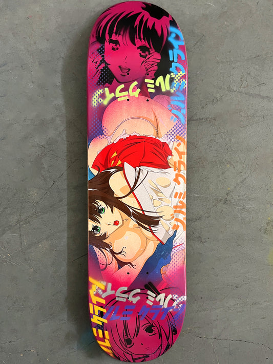 samurai maiden 8.5 X 32.25 MAGENTA MIXED PROCESS SIGNED 1 of 1