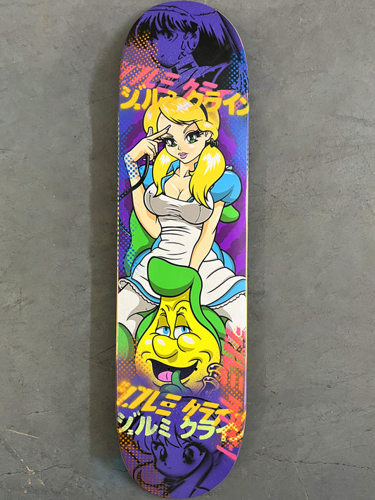 alice II 8.0 X 31.75 PURPLE GLITTER MIXED PROCESS SIGNED 1 of 1