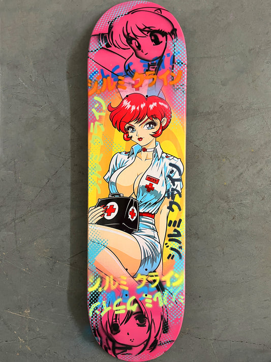 trixie 8.25 X 32.25 PINK MIXED PROCESS SIGNED 1 of 1