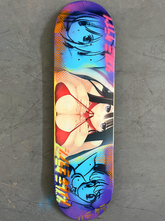 yuki 8.25 X 32.25 BLUE/PURPLE MIXED PROCESS SIGNED 1 of 1