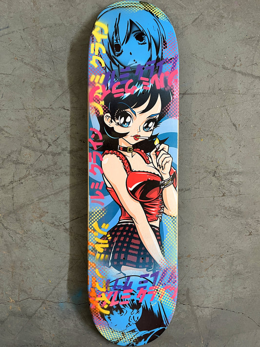 poison 8 X 31.75 BLUE/PINK MIXED PROCESS SIGNED 1 of 1