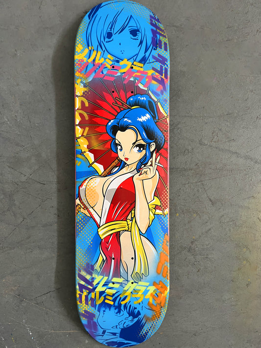 geisha 8.25 X 32.25 BLUE BLUE MIXED PROCESS SIGNED 1 of 1