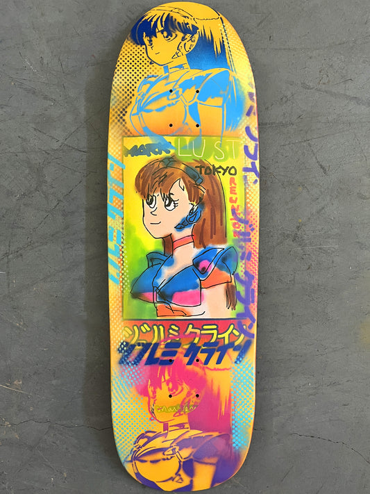 gonz dream girl YELLOW/PINK/BLUE 9.5 X 31.75 1 OF 1