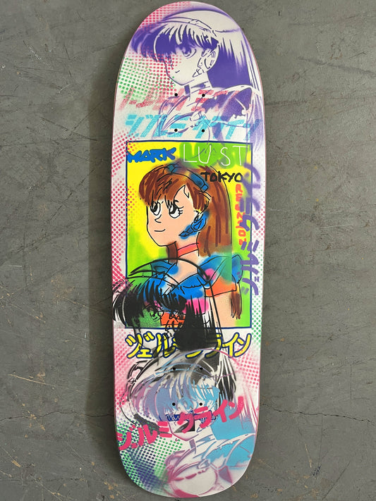 gonz dream girl PEARL WHITE/PURPLE/TEAL/PINK 8.5 X 32.25 1 OF 1 SIGNED