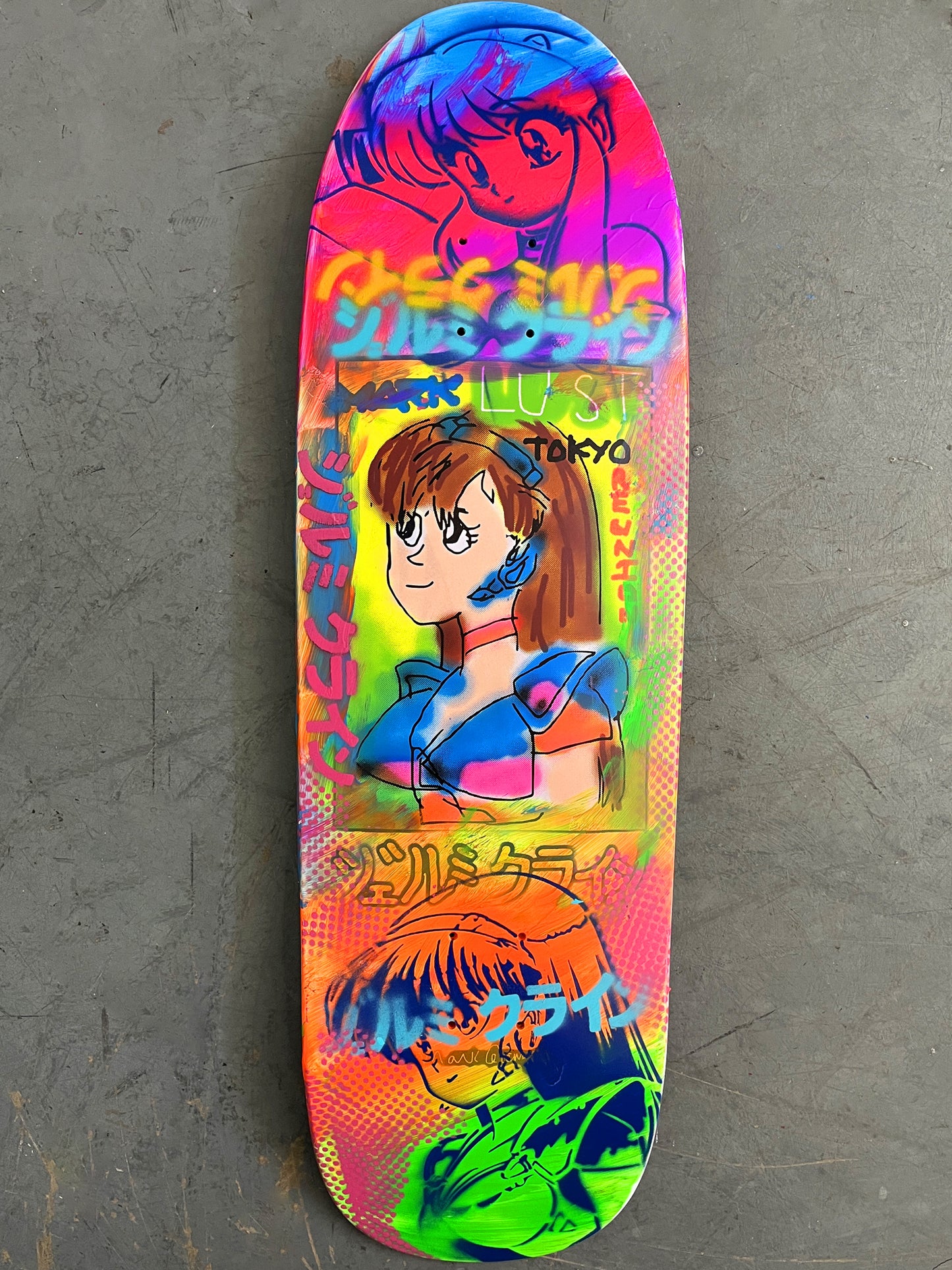 gonz dream girl FLUORESCENT COLORS 9.5 X 31.75 1 OF 1