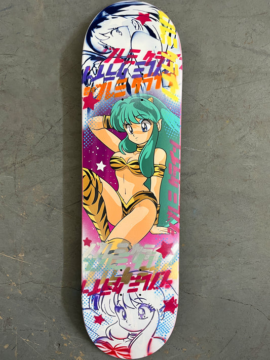 lum chan 2 8.25 X 32.25 WHITE/BLUE MIXED PROCESS SIGNED 1 of 1