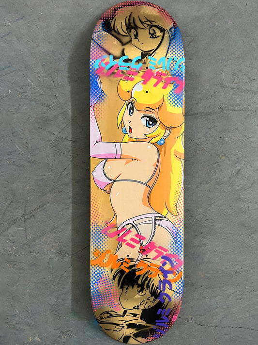 peach 8.5 X 32.25 GOLD MIXED PROCESS 1 OF 1 SIGNED