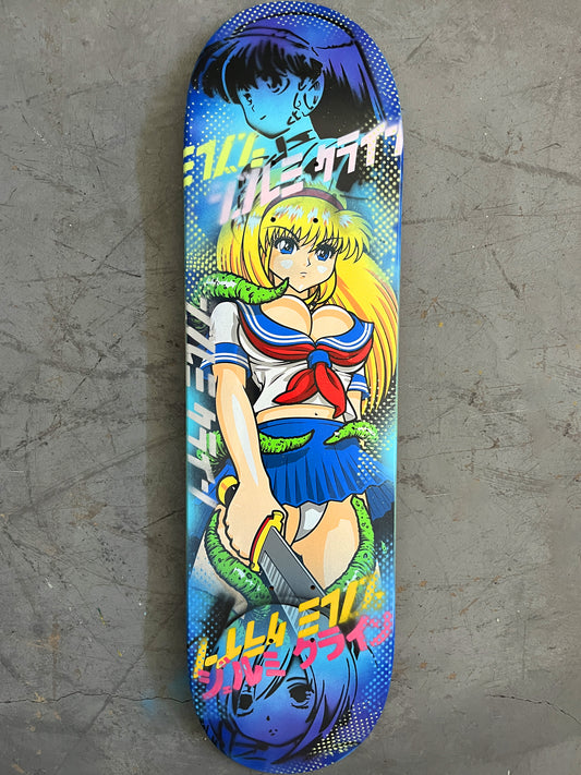 tentacle school girl 8.25 X 32.25 BLUE/BLUE BLUE MIXED PROCESS SIGNED 1 of 1