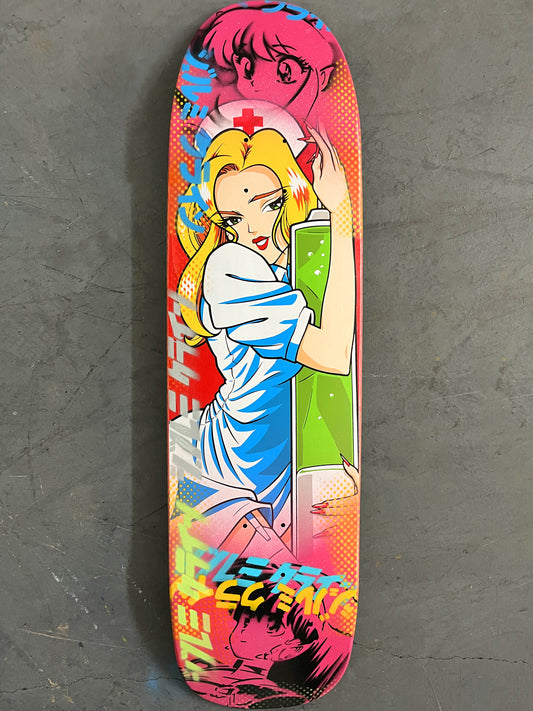 nurse mika 8.5 X 32.25 PINK MIXED PROCESS SIGNED 1 of 1