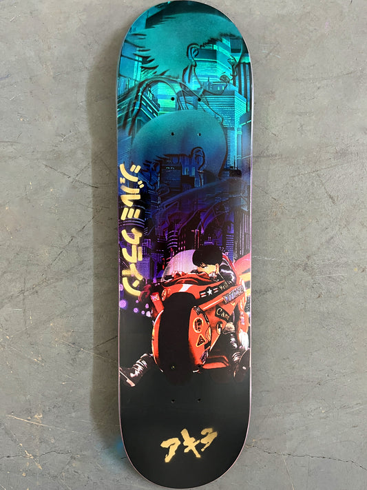 kaneda ANODIZED TEAL/PURPLE 8.5 X 32.25 MIXED PROCESS 1 OF 1 SIGNED