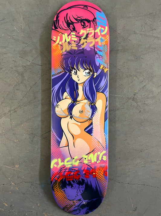 shampoo 8.25 X 32.25 PINK/ORANGE SCRATCH OFF GRAPHIC MIXED PROCESS SIGNED 1 of 1