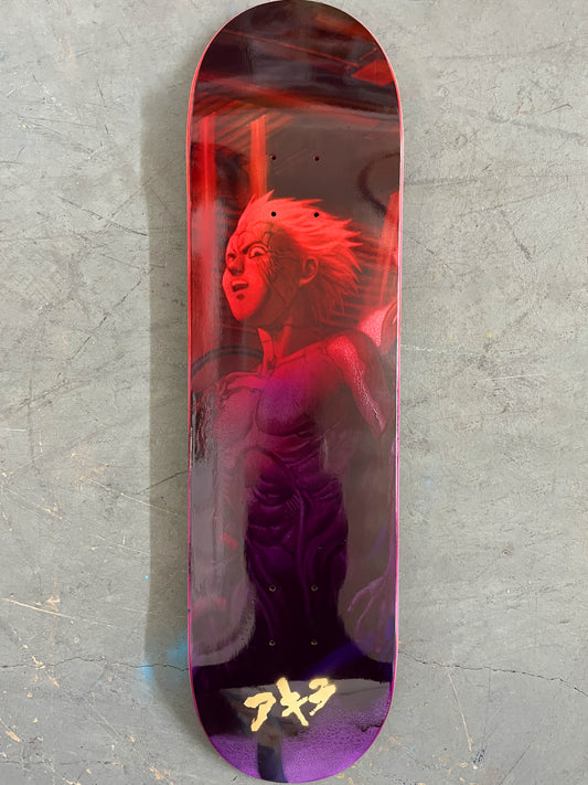 tetsuo 2 8.25 X 32.25 ANODIZED PURPLE/RED CRACKLE MIXED PROCESS SIGNED 1 of 1